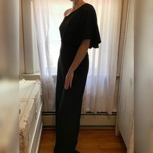 one shoulder jumpsuit